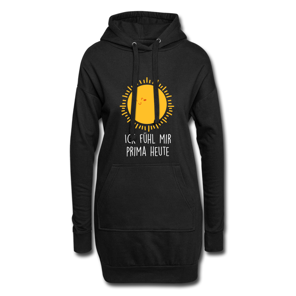Ick fühl mir prima - Hoodie-Kleid - Schwarz