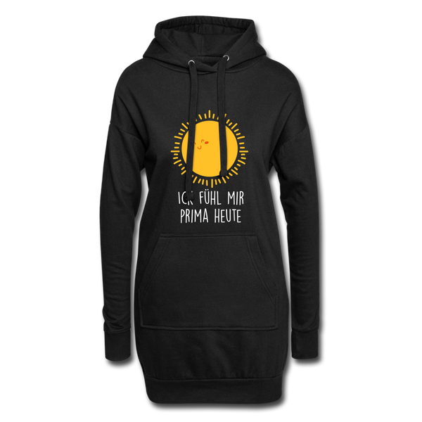 Ick fühl mir prima - Hoodie-Kleid - Schwarz