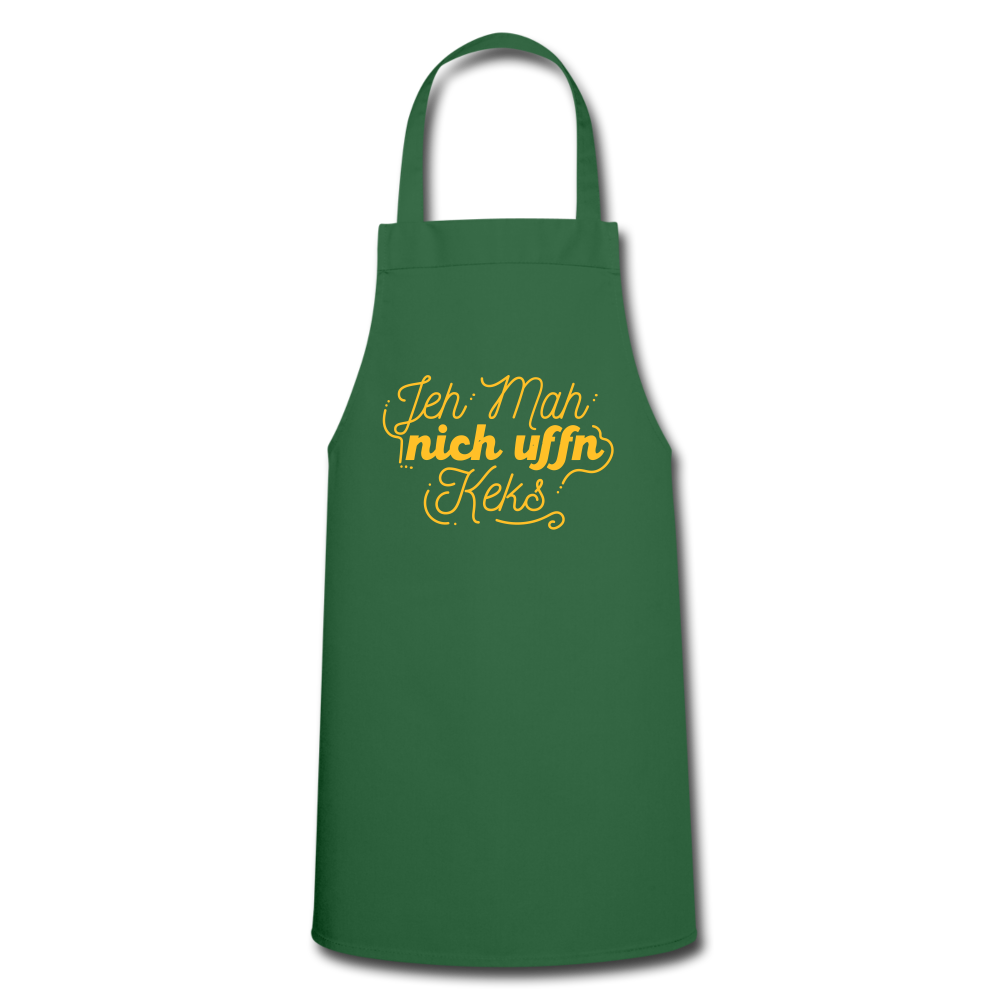 Jeh mah nich uffn Keks gelb - Kochschürze - Grün