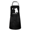 Flitzpiepe - Kontrastschürze - Schwarz/Weiß