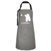 Flitzpiepe - Kontrastschürze - Anthrazit/Schwarz