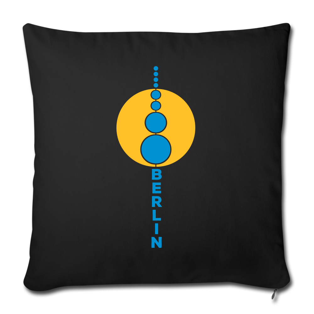 Kugelturm - Sofakissenbezug (45 x 45 cm) - Schwarz