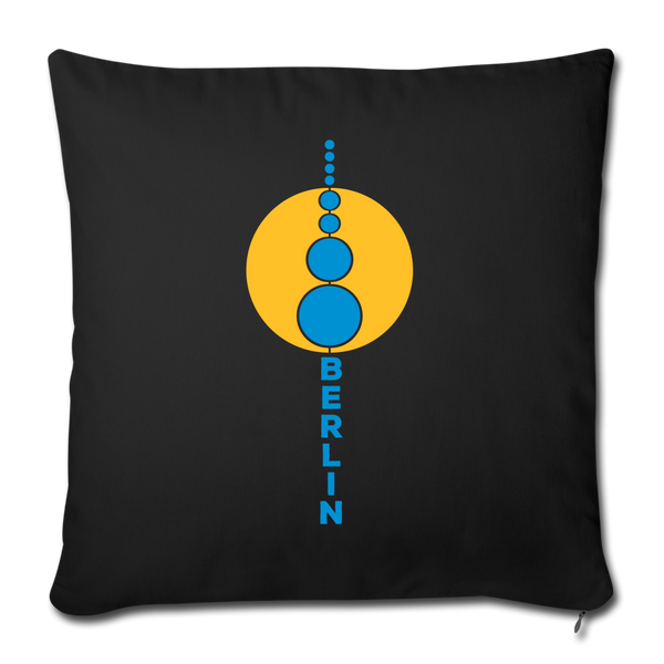 Kugelturm - Sofakissenbezug (45 x 45 cm) - Schwarz