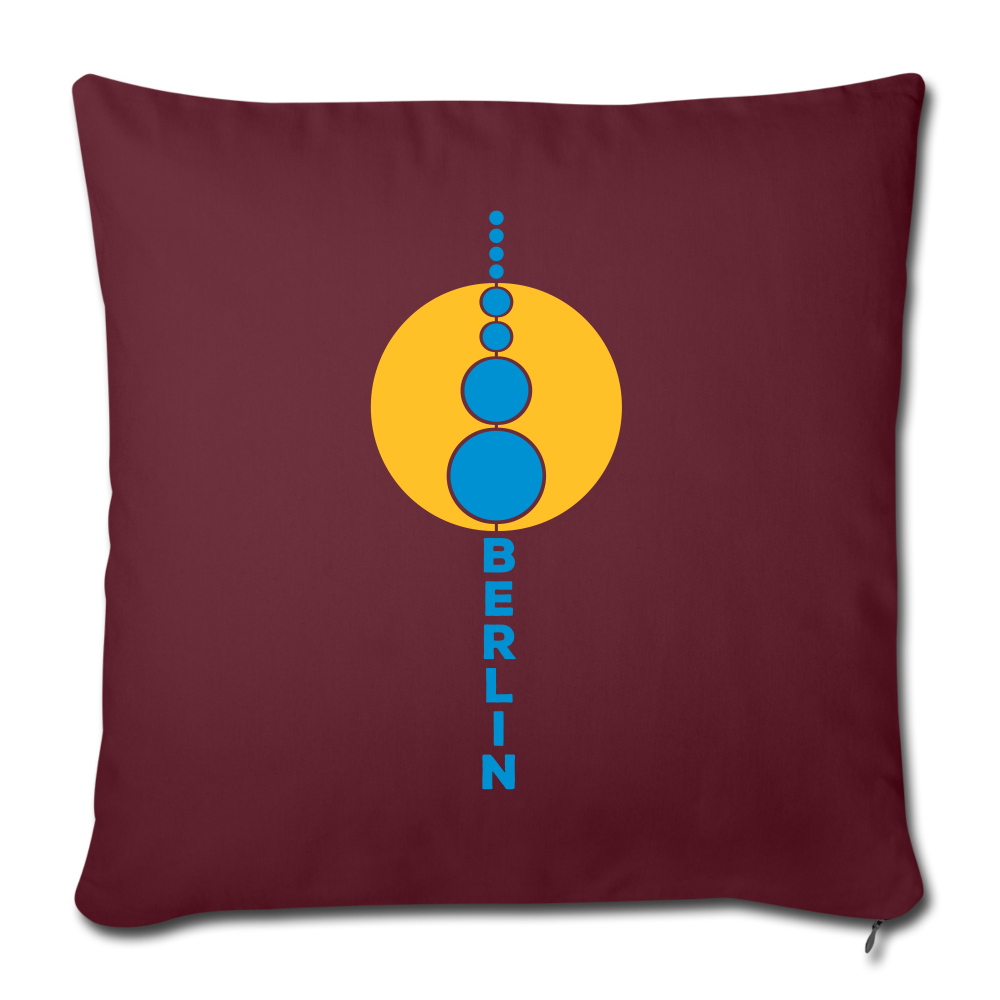 Kugelturm - Sofakissenbezug (45 x 45 cm) - Burgunderrot