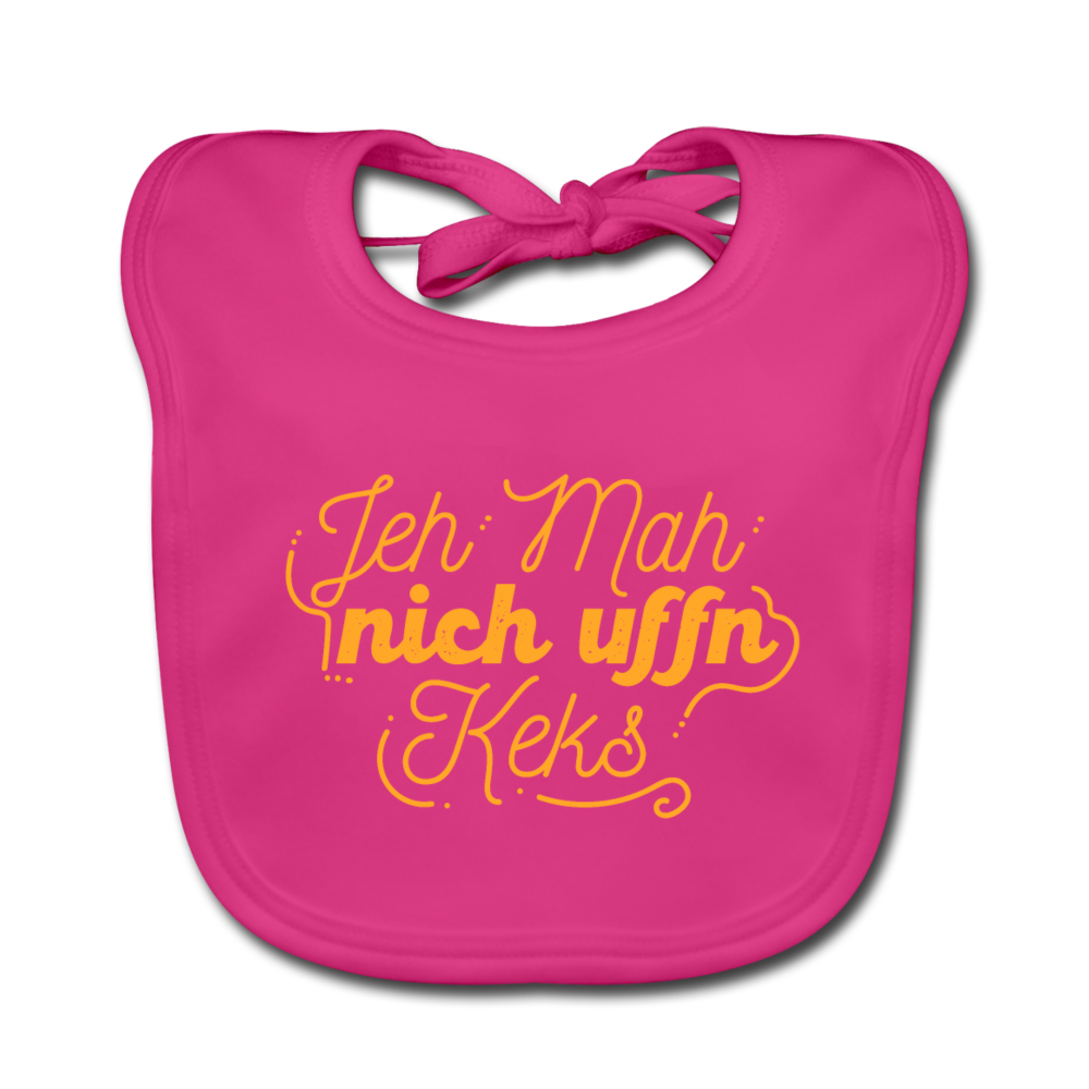 Jeh mah nich uffn Keks gelb - Lätzchen - Fuchsia