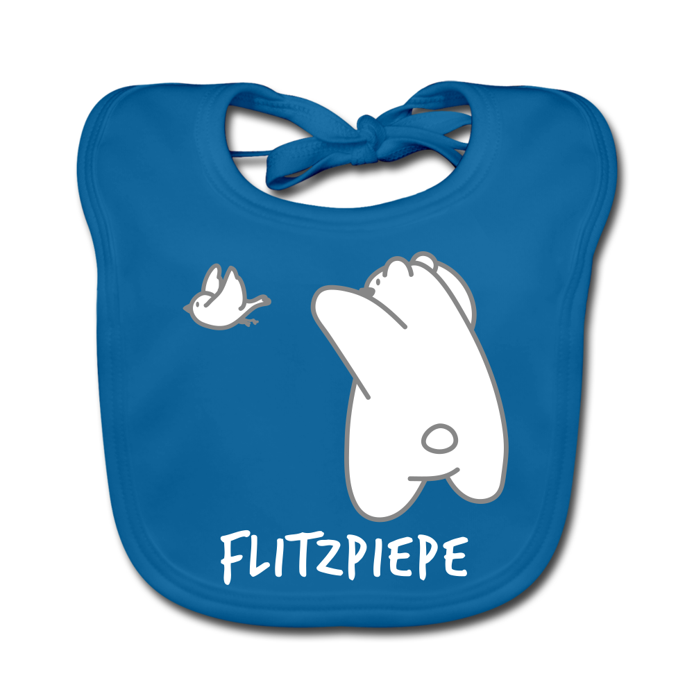 Flitzpiepe - Lätzchen - Pfauenblau