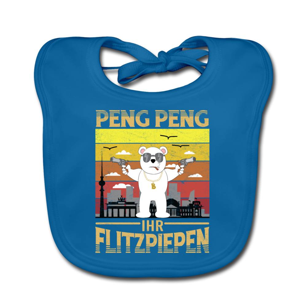 Peng Peng - Lätzchen - Pfauenblau