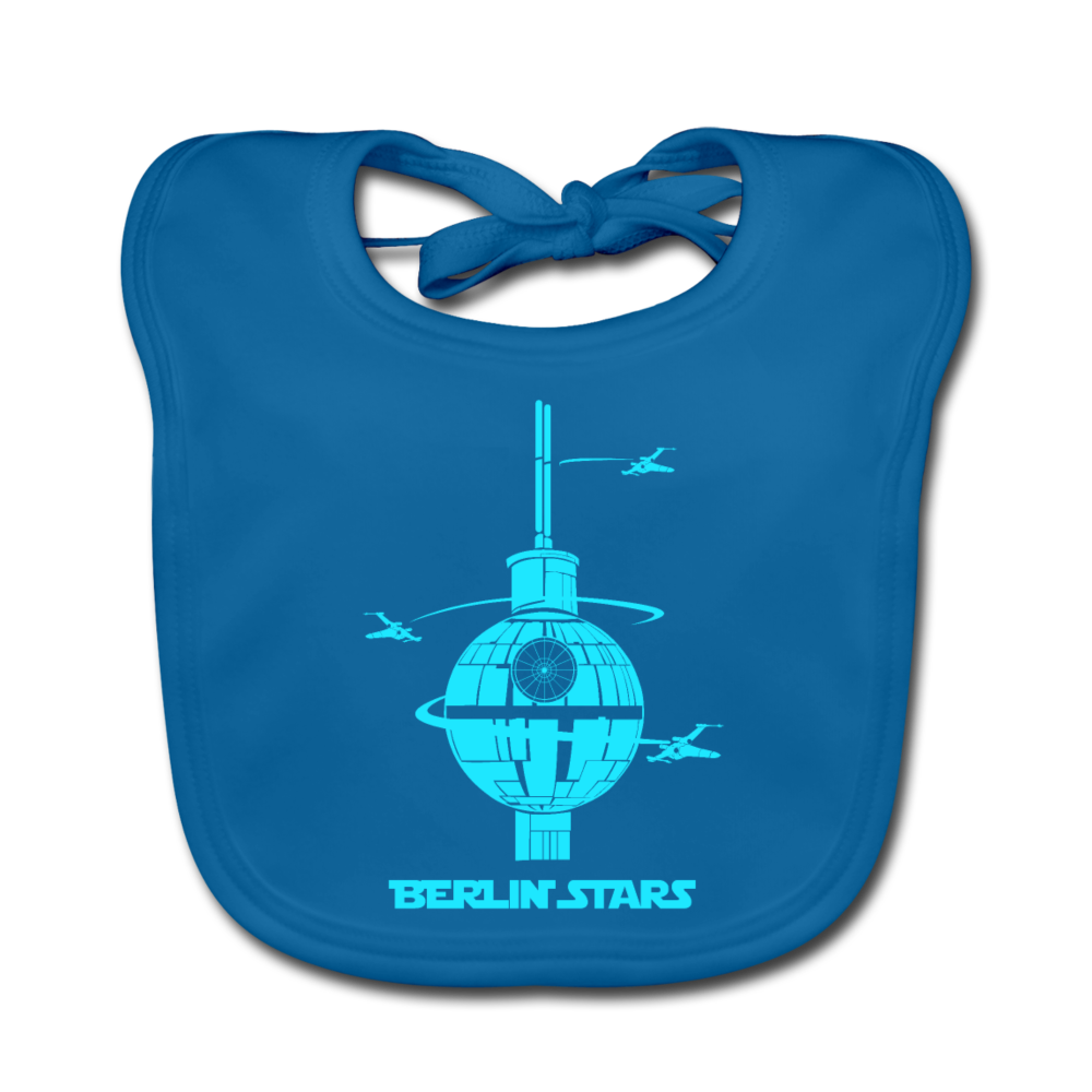 Berlin Stars - Blau - Lätzchen - Pfauenblau
