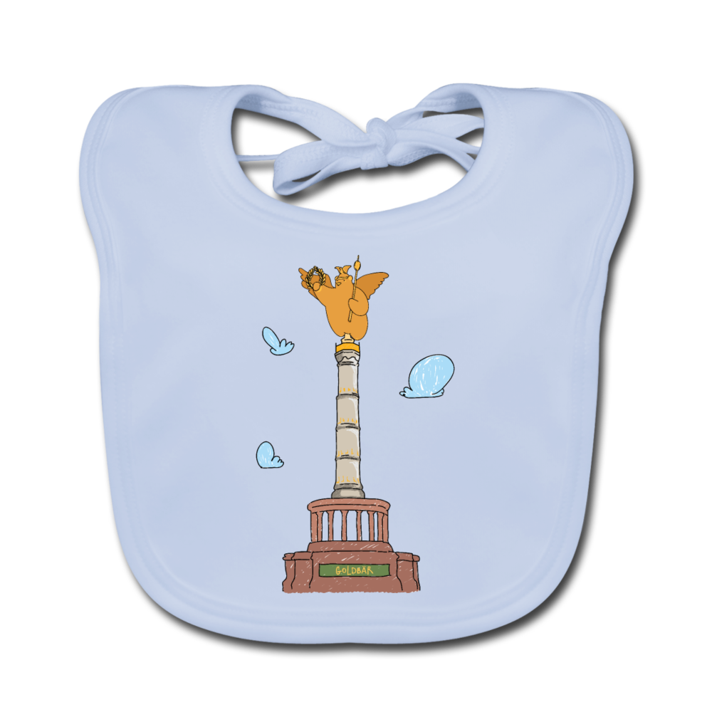 Gold Bär - Lätzchen - sky Blue