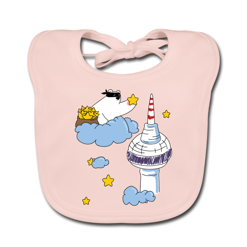 Berliner Bär bei Nacht - Lätzchen - Rose