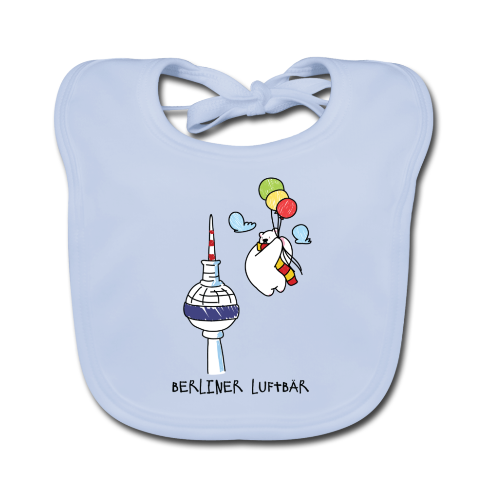 Berliner Luftbär - Lätzchen - sky Blue