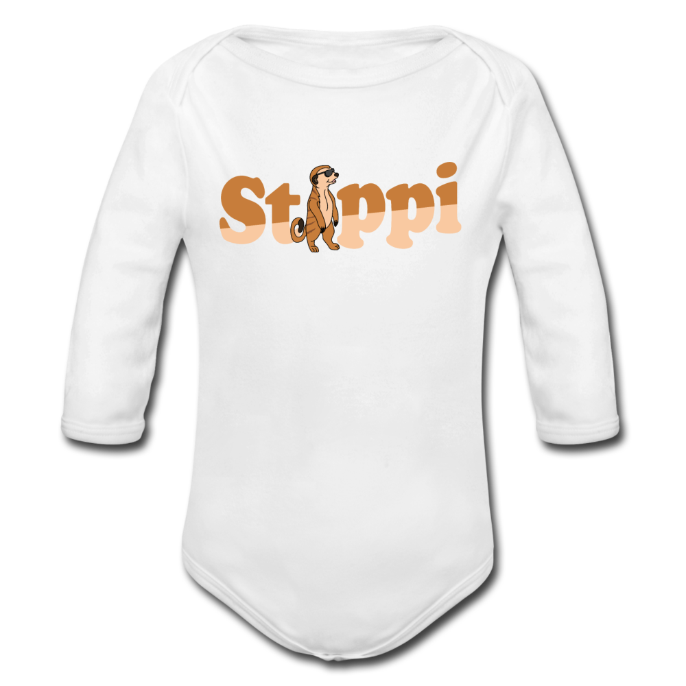 Stippi - Bio-Langarmbody - Weiß