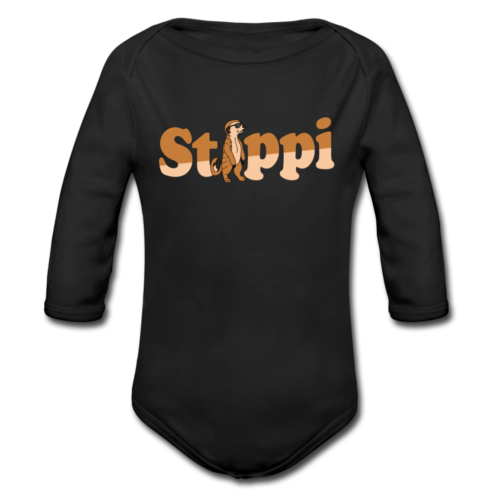 Stippi - Bio-Langarmbody - Schwarz