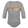 Stippi - Bio-Langarmbody - Grau meliert