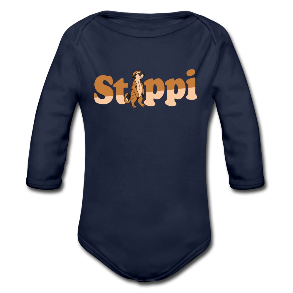 Stippi - Bio-Langarmbody - Dunkelnavy