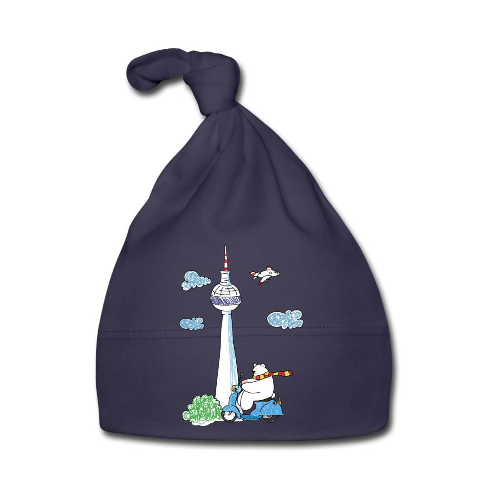 Roller Zum Berliner Fernsehturm - Babymützen - Navy