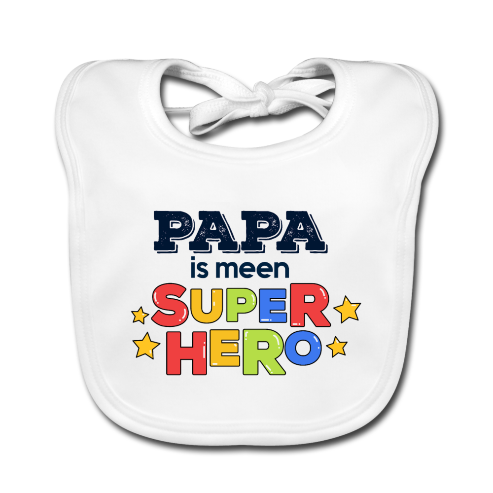 Super Hero - Lätzchen - Weiß