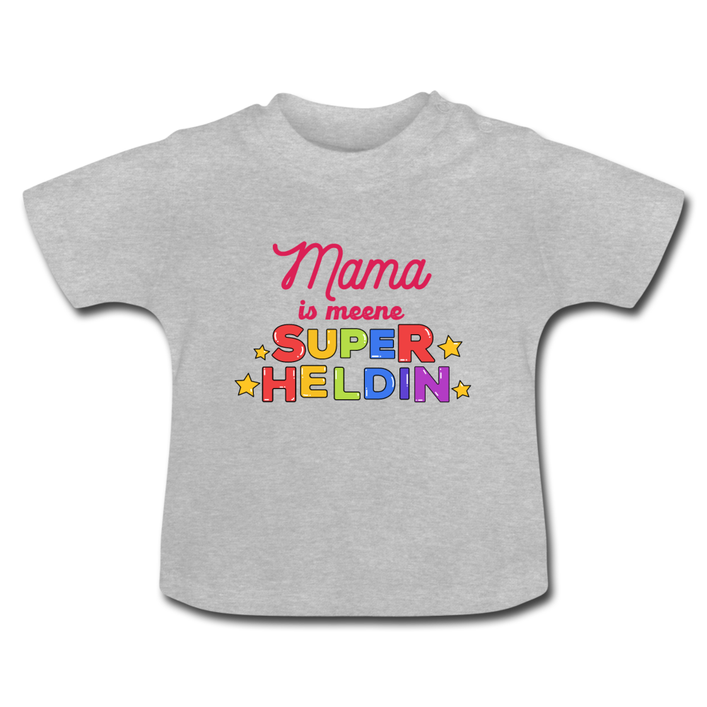 Meene Heldin - Baby T-Shirt - Grau meliert