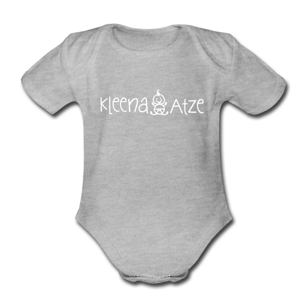 Kleena Atze - Bio-Kurzarmbody - Grau meliert