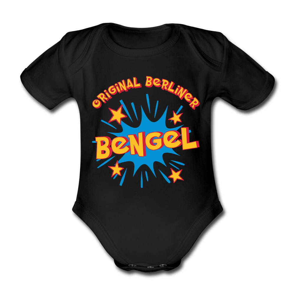 Berliner Bengel - Bio-Kurzarmbody - Schwarz