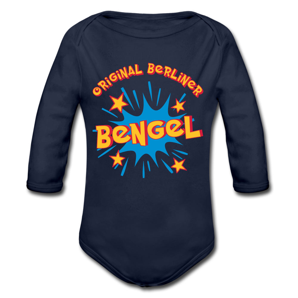 Berliner Bengel - Bio-Langarmbody - Dunkelnavy
