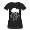 Warn hata Tach - Frauen Premium T-Shirt - Schwarz