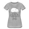 Warn hata Tach - Frauen Premium T-Shirt - Grau meliert