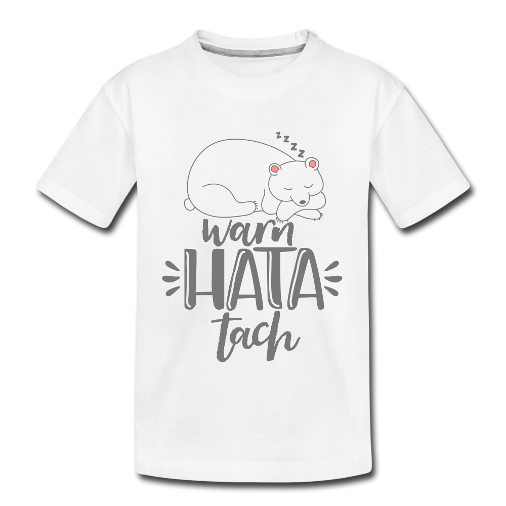Warn hata Tach - Teenager Premium T-Shirt - Weiß