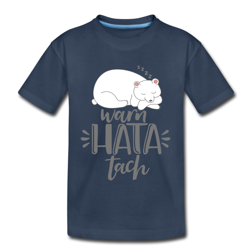 Warn hata Tach - Teenager Premium T-Shirt - Navy