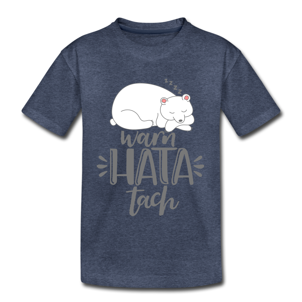 Warn hata Tach - Teenager Premium T-Shirt - Blau meliert
