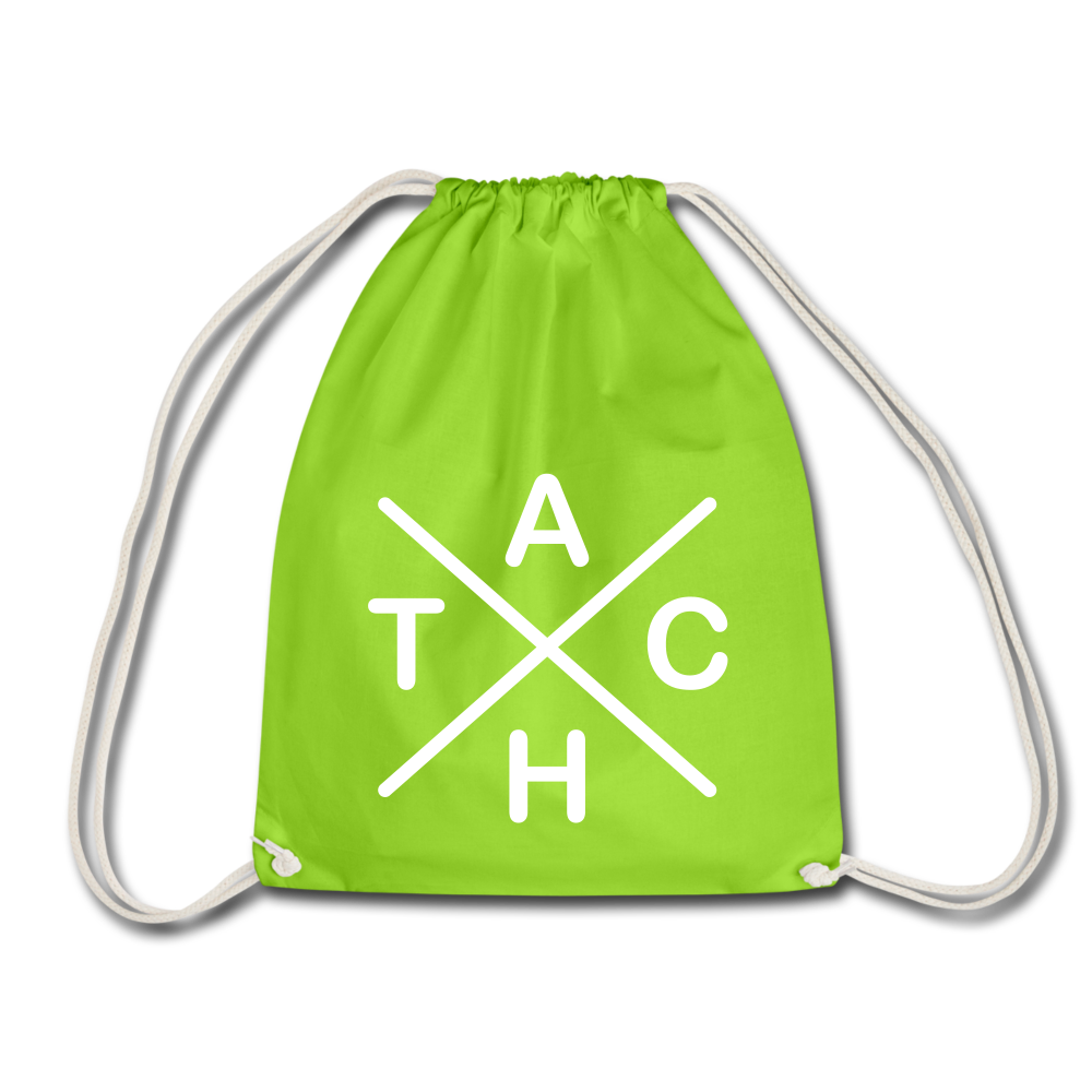 Tach X - Turnbeutel - Neongrün
