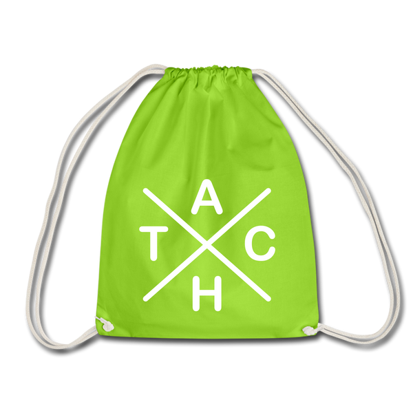 Tach X - Turnbeutel - Neongrün