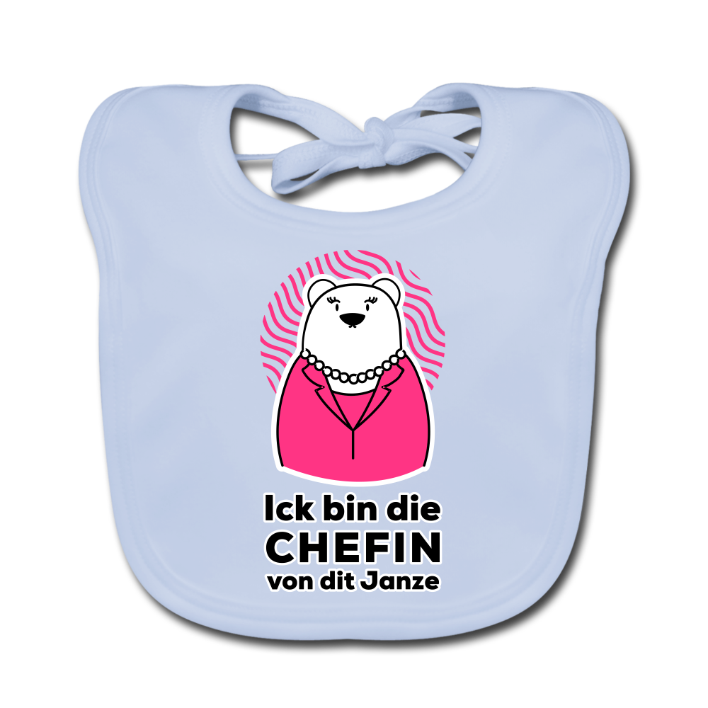 Chefin - Lätzchen - sky Blue