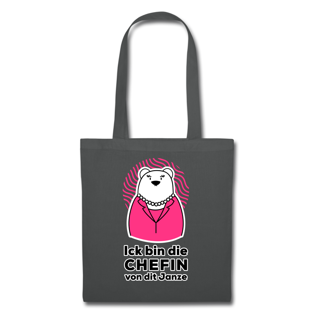 Chefin - Stoffbeutel - Graphite