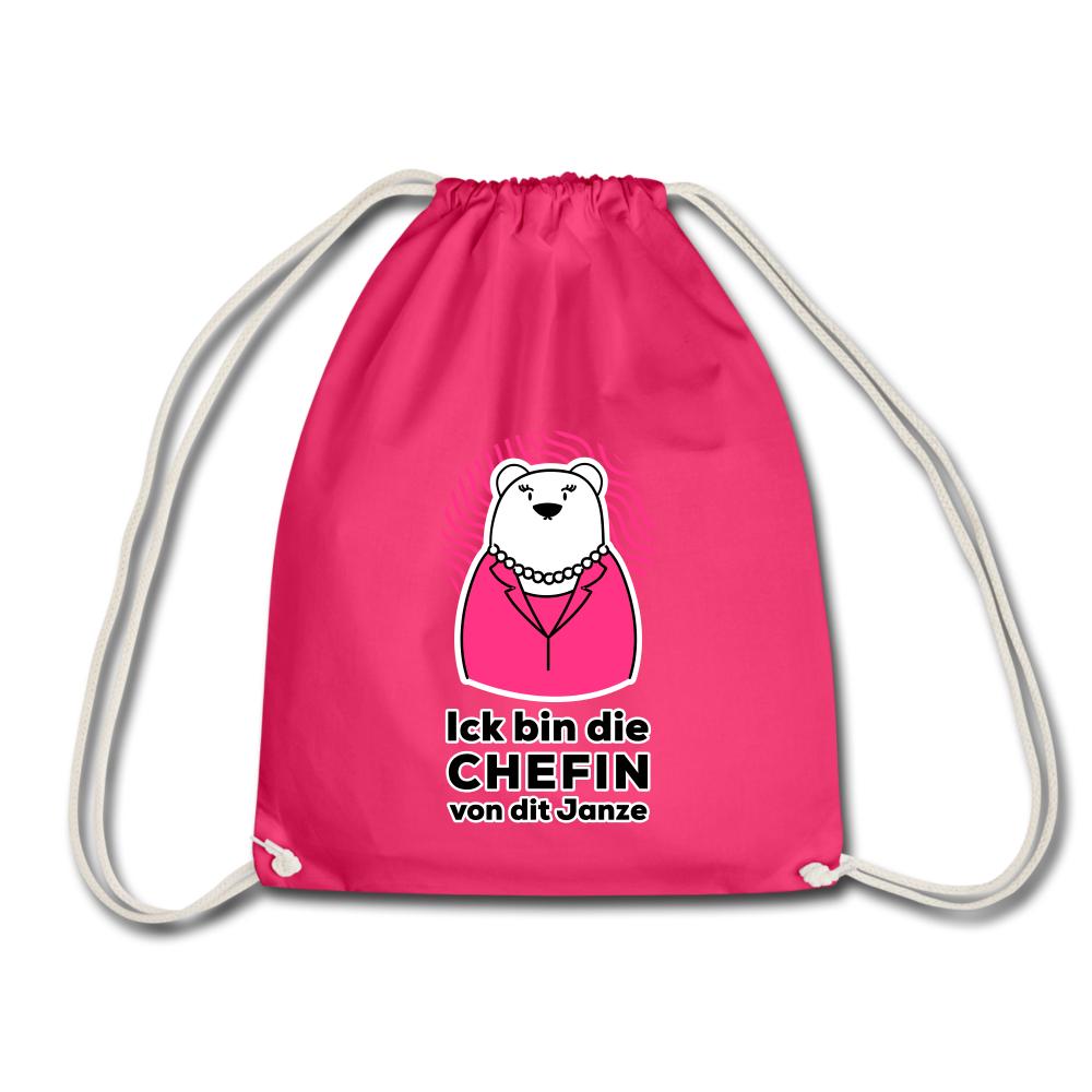 Chefin - Turnbeutel - Fuchsia