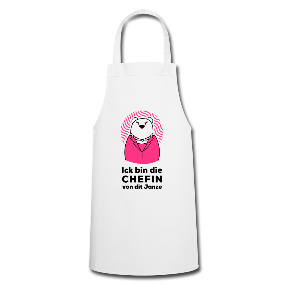 Chefin - Kochschürze - Weiß