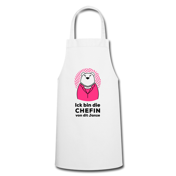 Chefin - Kochschürze - Weiß