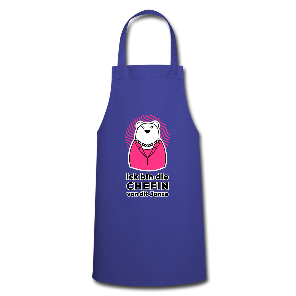 Chefin - Kochschürze - Royalblau