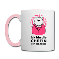 Chefin - Tasse zweifarbig