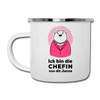 Chefin - Emaille Tasse