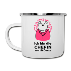 Chefin - Emaille Tasse