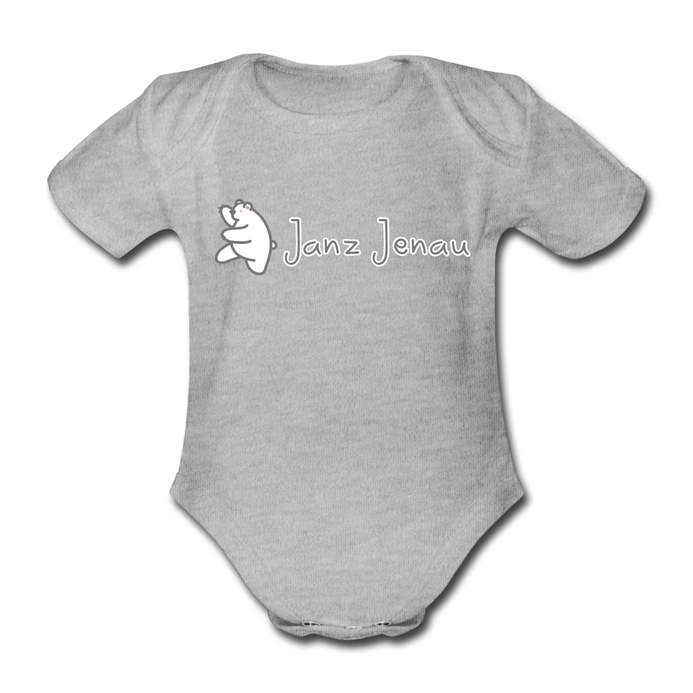 Janz Jenau - Bio-Kurzarmbody - Grau meliert