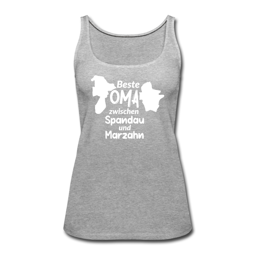 Beste Oma - Frauen Premium Tank Top - Grau meliert