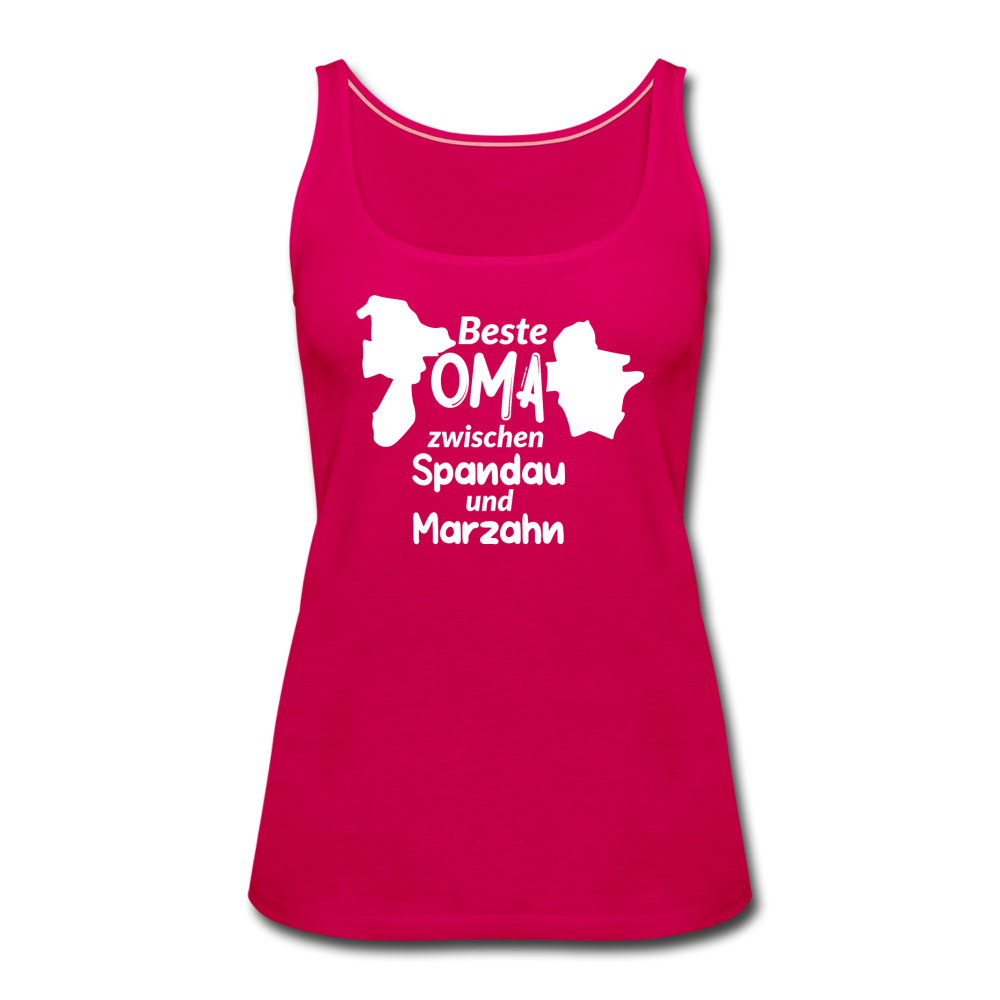 Beste Oma - Frauen Premium Tank Top - dunkles Pink