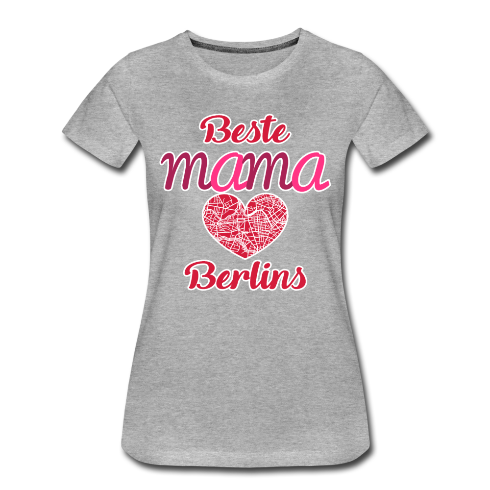 Beste Mama - Frauen Premium T-Shirt - Grau meliert