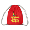 Schnurz Piepe mit Piep - Turnbeutel - Rot