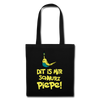 Schnurz Piepe mit Piep - Stoffbeutel - Schwarz