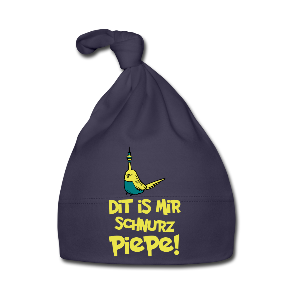 Schnurz Piepe mit Piep - Babymützen - Navy