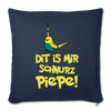 Schnurz Piepe mit Piep - Sofakissenbezug (45 x 45 cm) - Navy