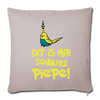 Schnurz Piepe mit Piep - Sofakissenbezug (45 x 45 cm) - helles Taupe